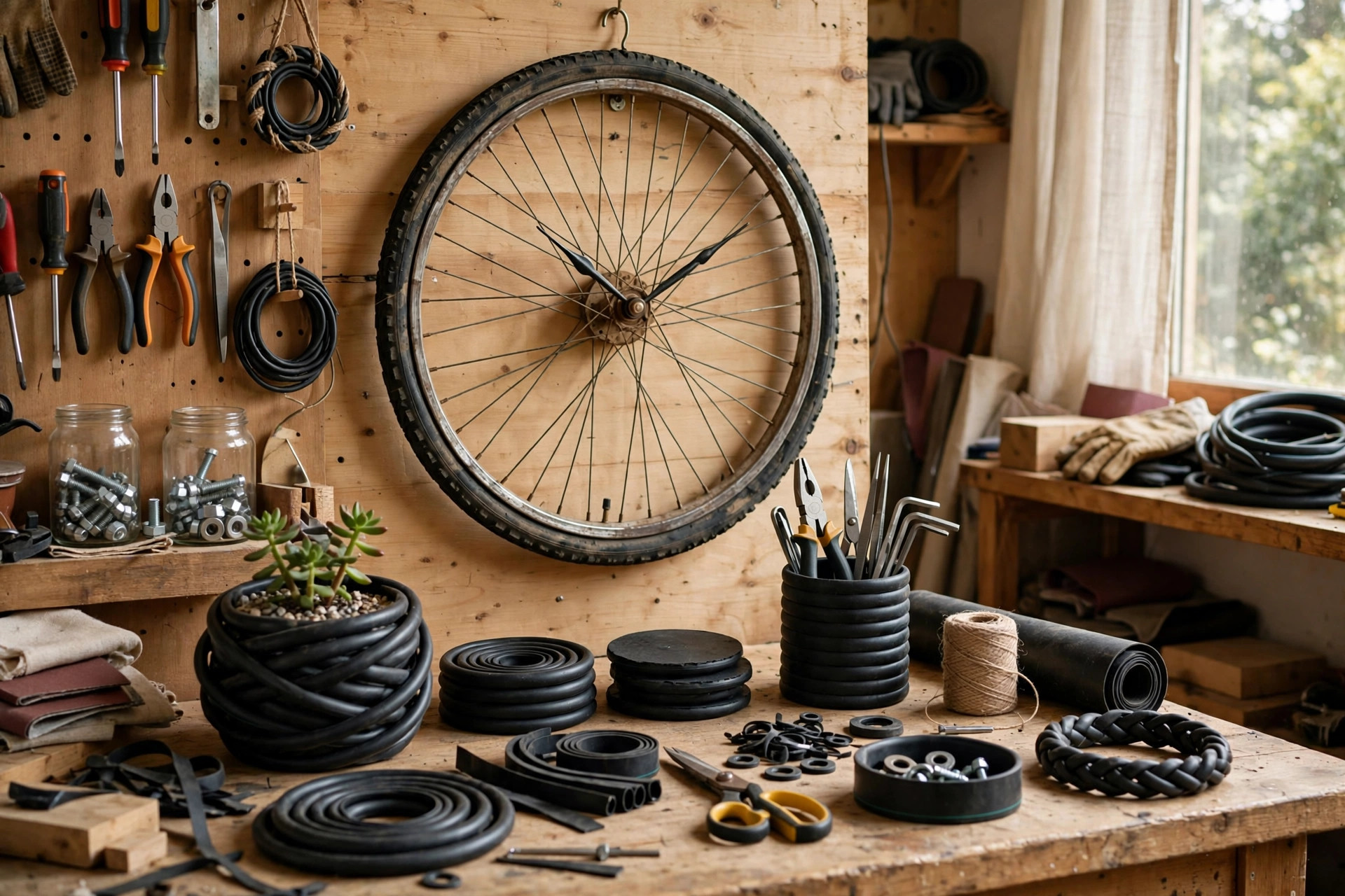 Bicicletta: 12 idee per riciclare ruote e camere d’aria